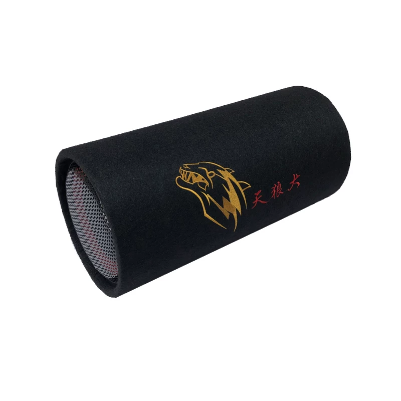 响天狼68功率重低汽车低音炮12v牙圆筒大20v音10寸蓝车载有源