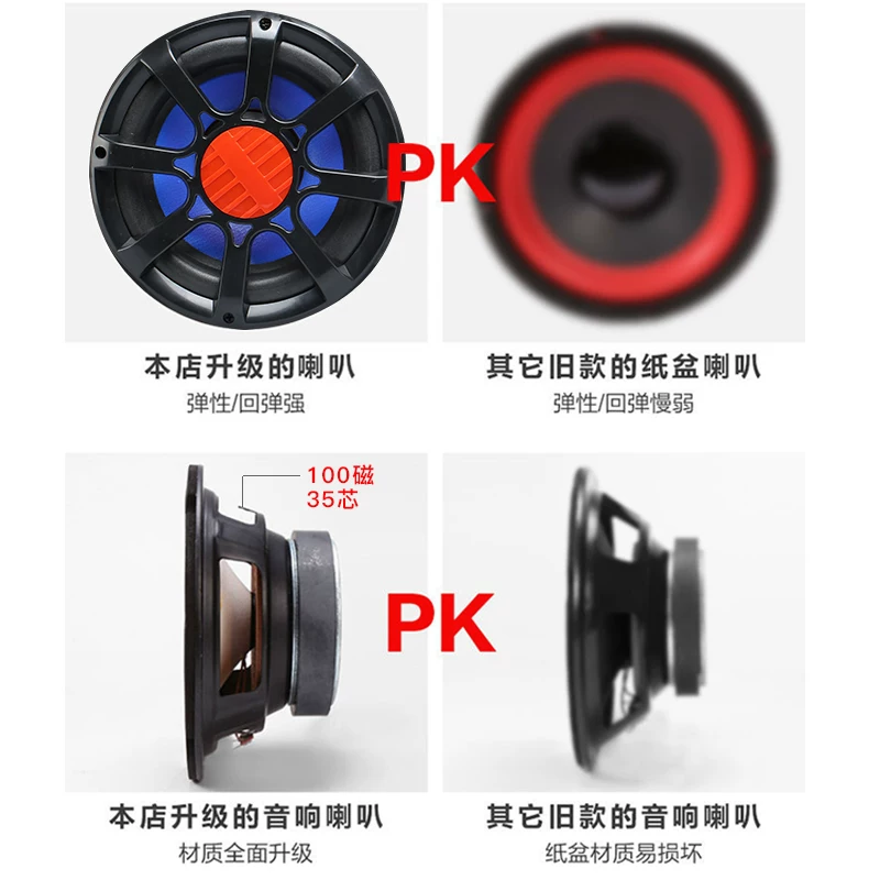 小车12重低音有装v大货车音炮汽车源蓝牙功放音响改车载纯低24v超